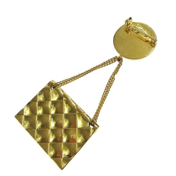 Chanel Bag Brooch Pin Gold 95823 - Picture 2 of 8